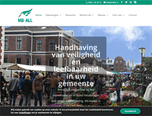 Tablet Screenshot of mball.nl